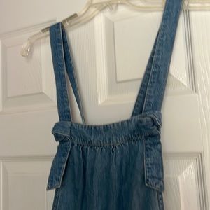 Pilcro size 28 wide leg overalls adjustable straps